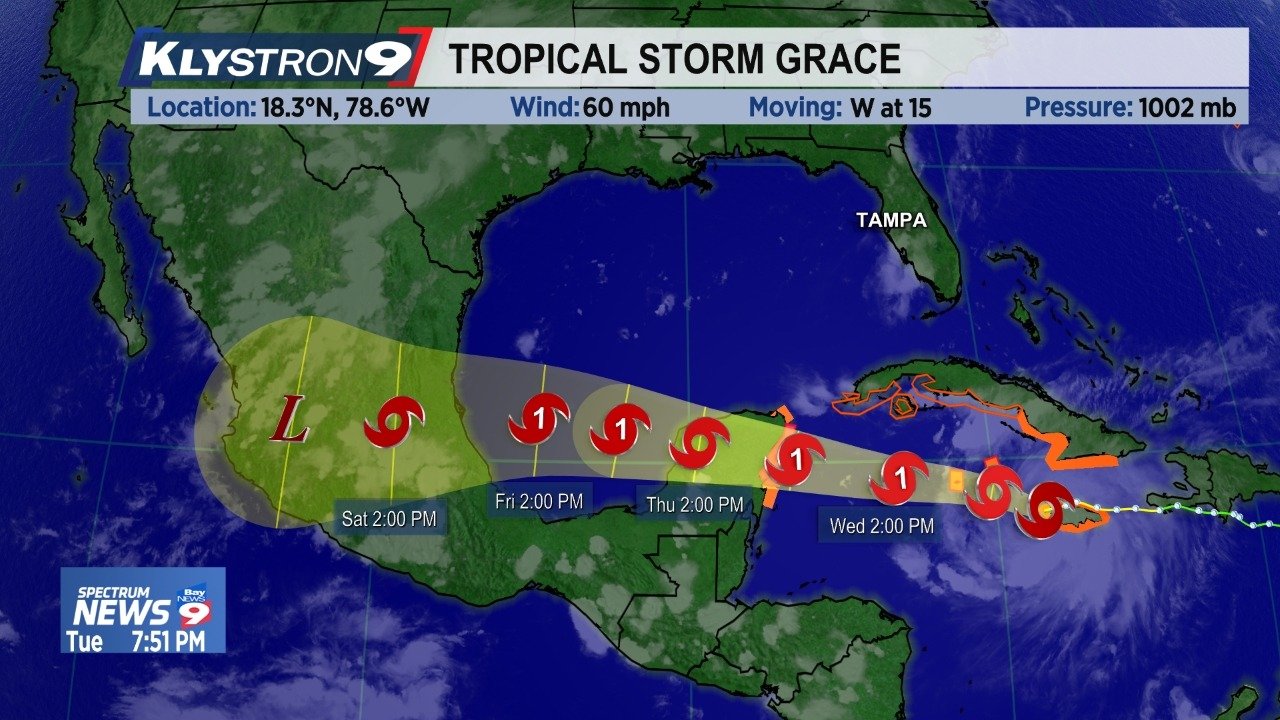 Tormenta Tropical Grace se estima que llegue como huracán a Cozumel |  Cancún Mío