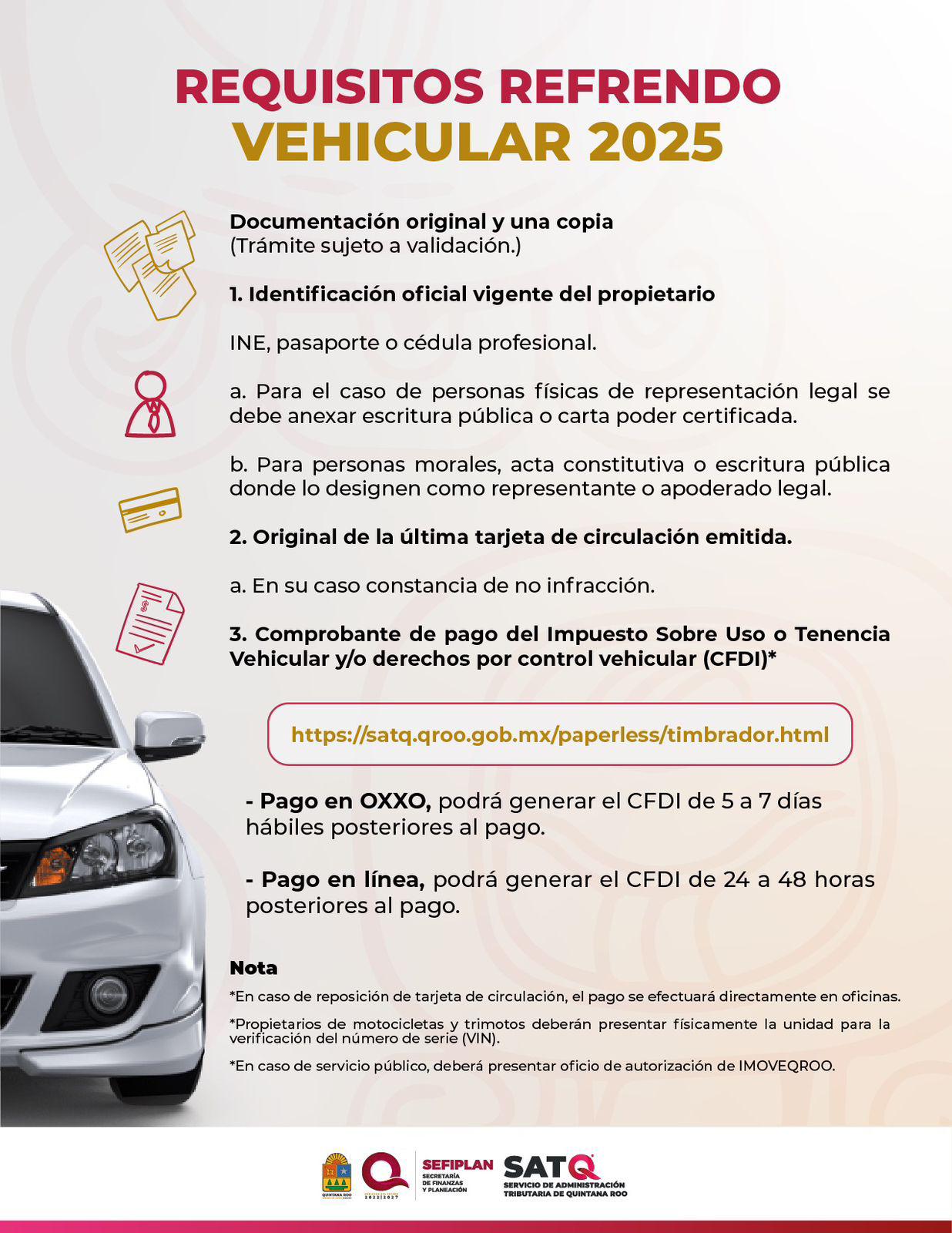 Refrendo vehicular 2025 costos, descuentos y beneficios